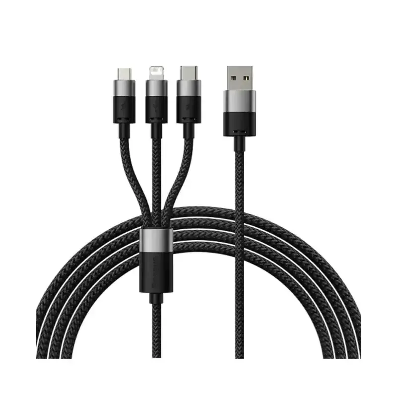 کابل شارژ 3 در 1 باسئوس مدل StarSpeed Series طول  1.2 متر 3.5 آمپر