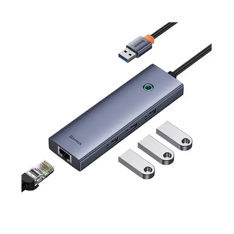 Baseus UltraJoy Type-A to USB3.0+RJ45 HUB B0005280A813-01