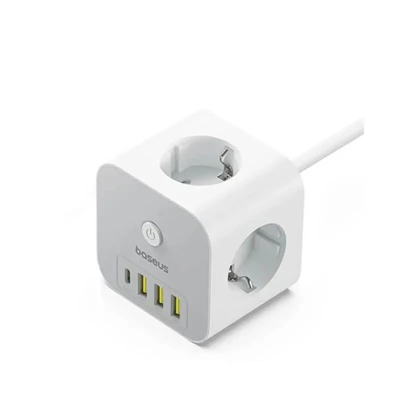 شارژر رومیزی باسئوس مدل PowerCombo Cube با توان 20 وات