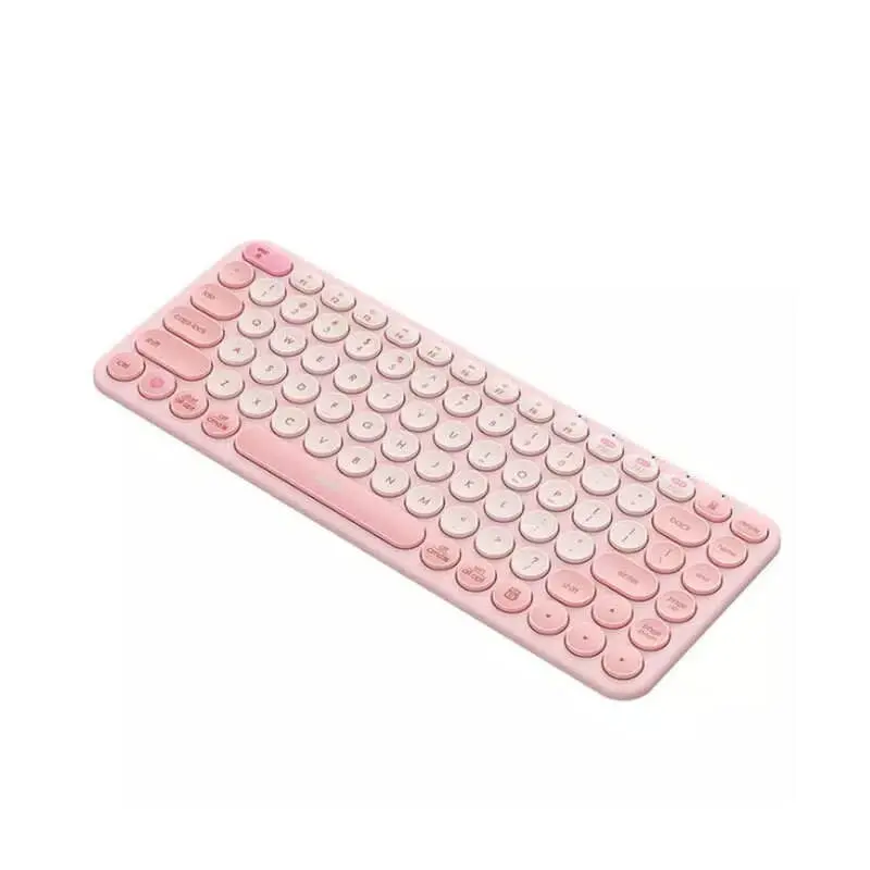 کیبورد بی‌سیم باسوس مدل K01A PINK-3