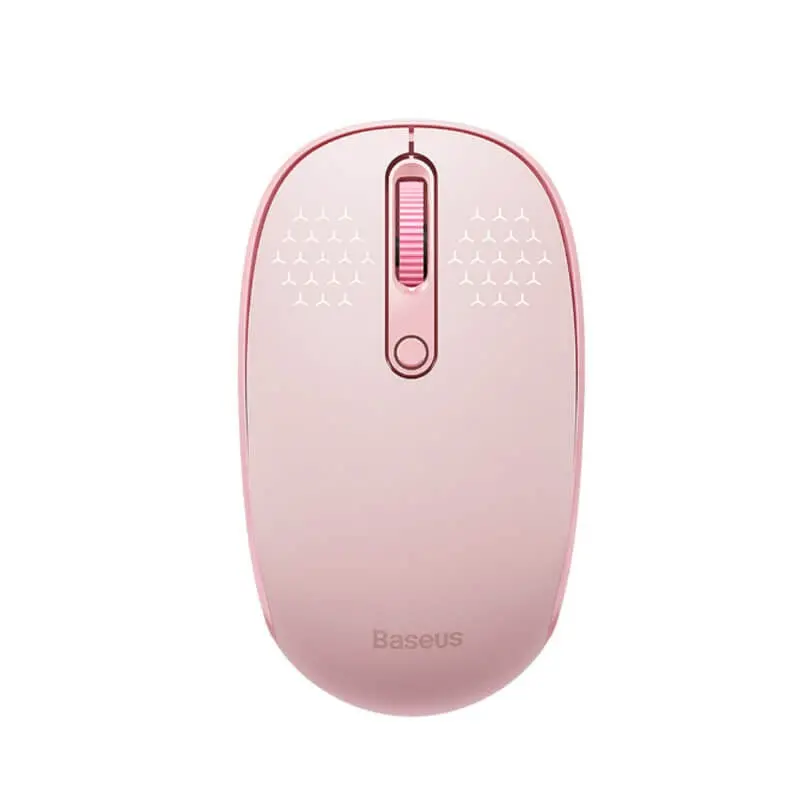 ماوس بی‌سیم باسئوس مدل F01B Tri-Mode pink