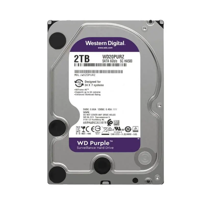 هارد اینترنال وسترن مدل WD Purple با ظرفیت 2 ترابایت