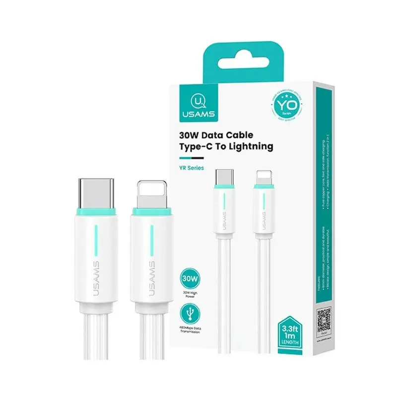 کابل شارژ USB-C to Lightning یوسمز مدل US-SJ735-1