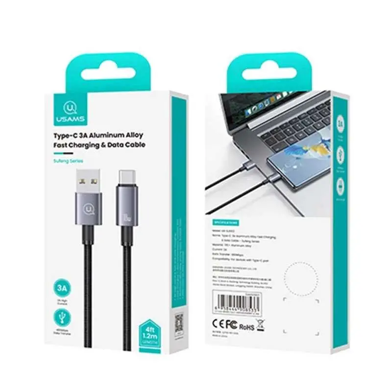 کابل+شارژ+USB-A+to+USB-C+یوسمز+مدل+US-SJ663-1_719713