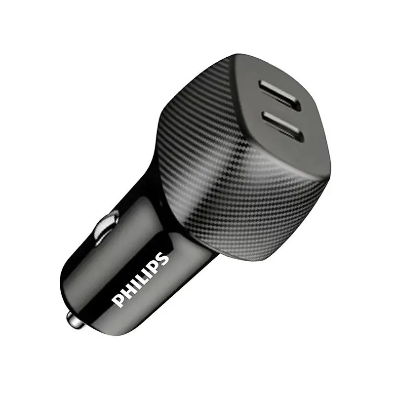 شارژر فندکی فیلیپسDLP5522C Dual Port USB-C توان 60 وات