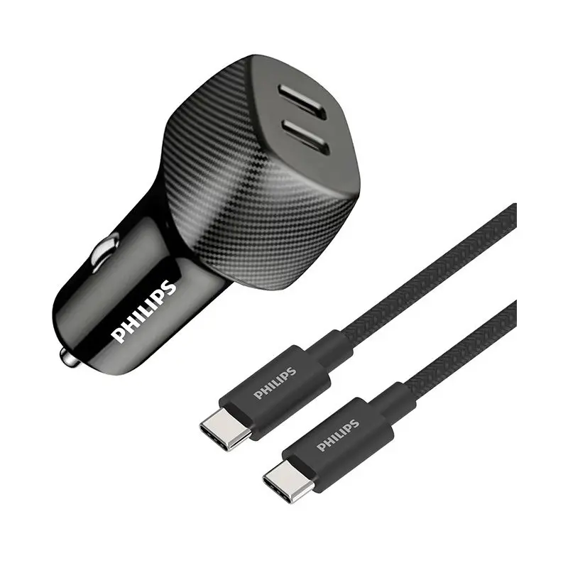 شارژر فندکی فیلیپسDLP5522C Dual Port USB-C توان 60 وات - 33