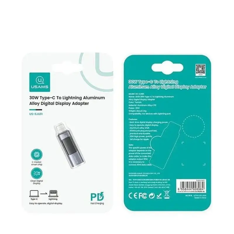 مبدل Type-C به Lightning یوسامز مدل US-SJ681-1