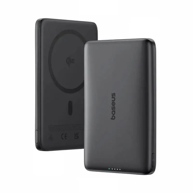 پاوربانک باسئوس مدل PicoGo AM41 27W Ultra-Slim Qi2 ظرفیت 10000 میلی آمپر ساعت