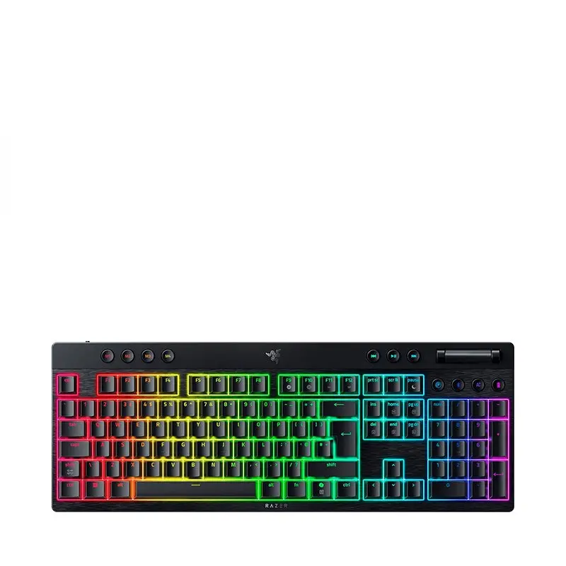 کیبورد گیمینگ ریزر مدل BlackWidow V4 Low-Profile HyperSpeed
