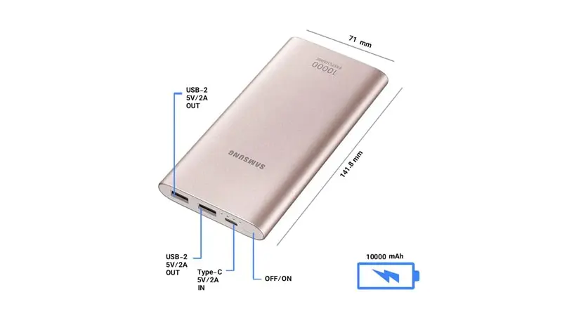 مشخصات پاوربانک EB-P1100C سامسونگ