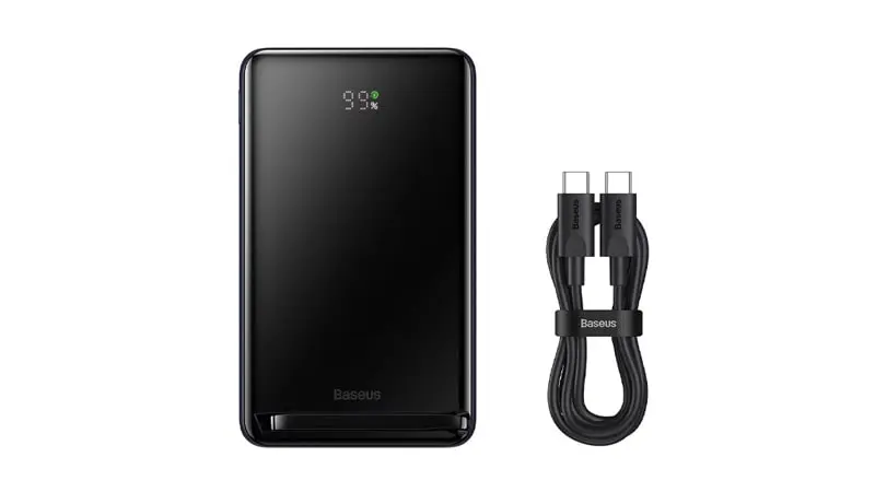 طراحی پاور‌بانک باسئوس مدل MAGNETIC MINI WIRELESS