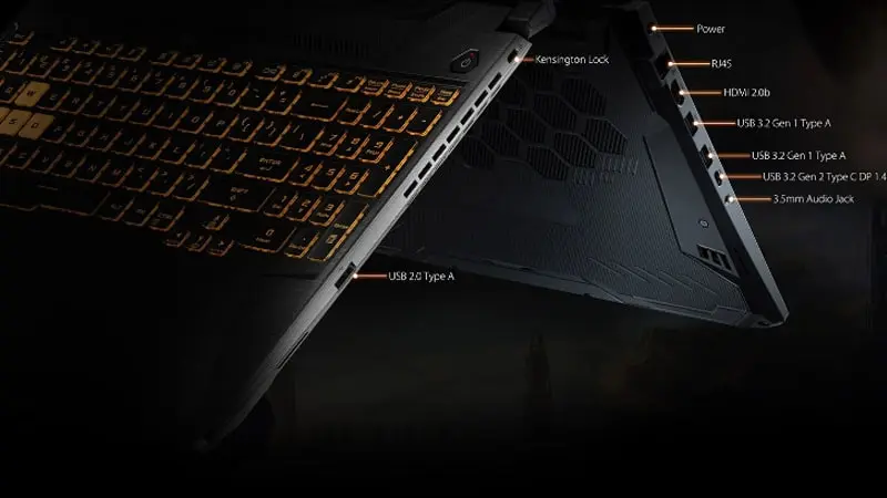 پورت‌های لپ تاپ Asus FX506LHB-HN8G5W