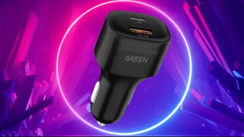 شارژر فندکی green pd+qc3.0 20w