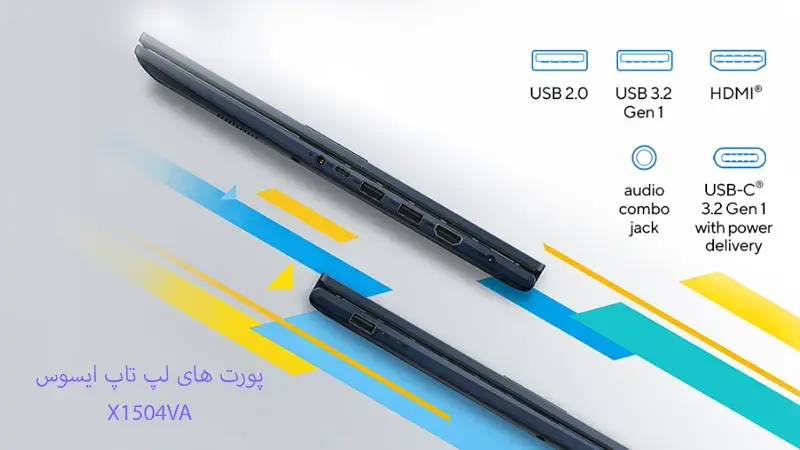 پورت های لپ تاپ X1504VA