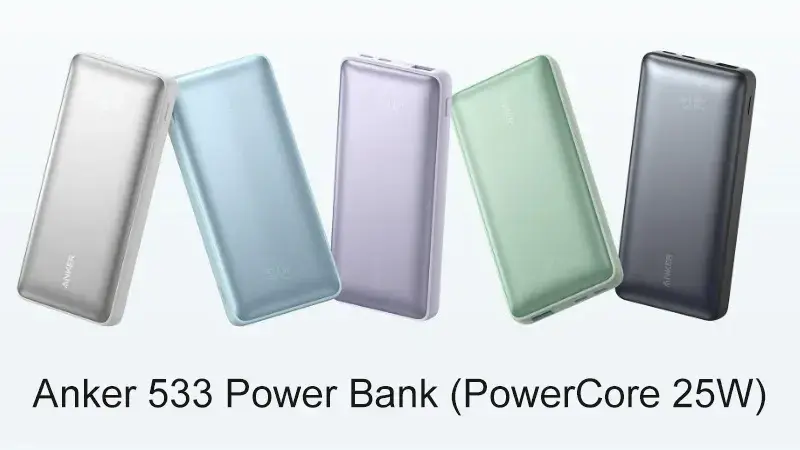 طراحی پاوربانک Anker 533 Power Bank 