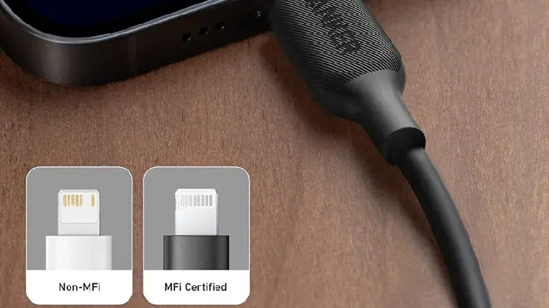 گواهی MFi برای کابل انکر power line type c to lighteninig