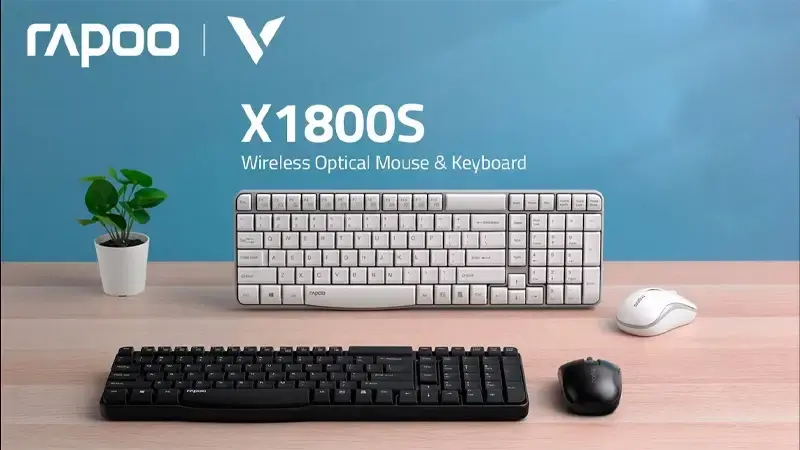 Rapoo Keyboard X1800s With Mouse