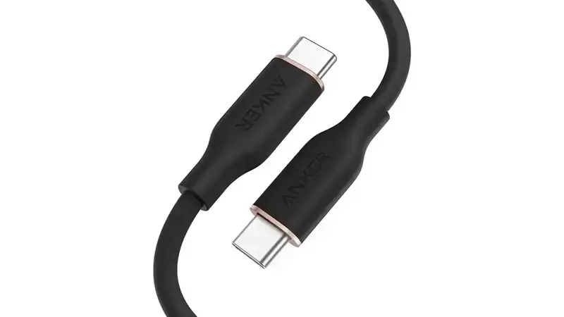 کابل تبدیل انکر مدل Anker PowerLine III Flow USB-C to C-A8552 با طول 90 سانتی‌متر