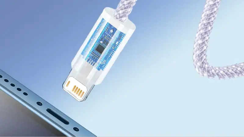 کانکتور لایتنینگ کابل باسئوس Dynamic2 Fast Charging Cable USB To ip