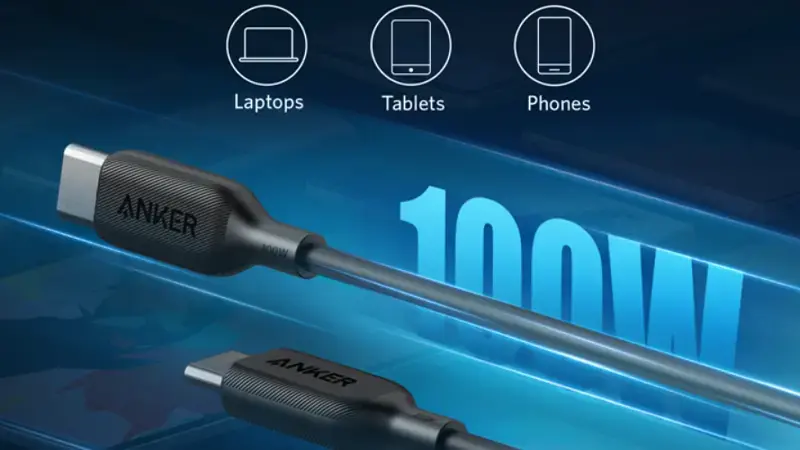 توان شارژ کابل انکر  Powerline III USB C to C-مدل