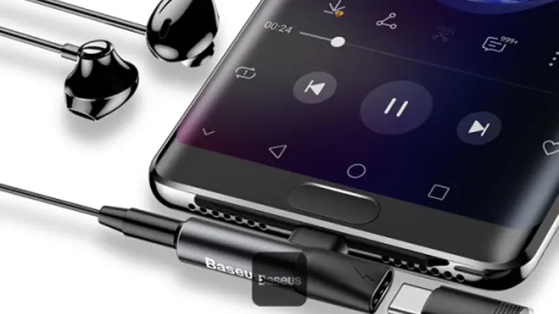 مبدل صوتی باسئوس Baseus L41 Audio Converter Type-C to Type-C & 3.5mm Jack