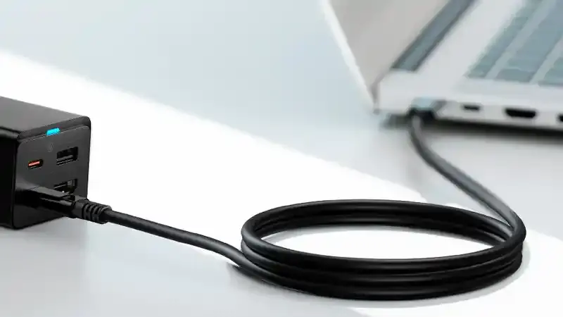 شارژ لپ تاپ با GaN 5 Pro Fast Charging 67W