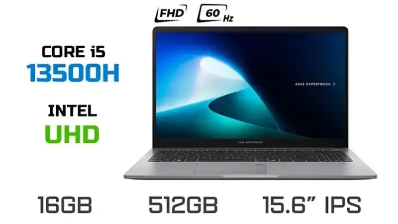 ایسوس مدل ExpertBook P1503CVA-i5-13500H-16GB-512SSD