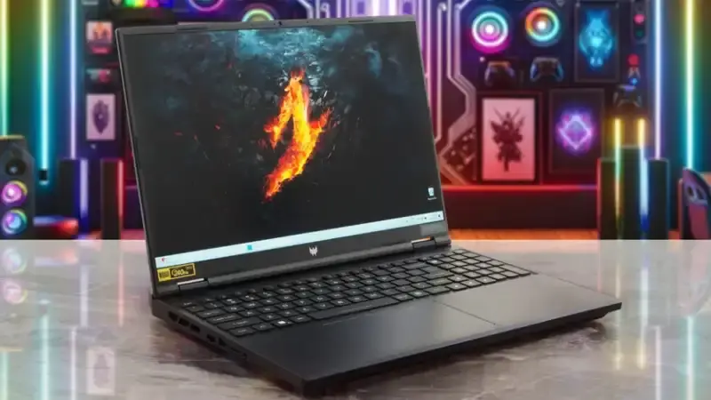 صفحه نمایش طراحی لپ‌تاپ گیمینگ 16 اینچی ایسر مدل Predator Helios NEO 