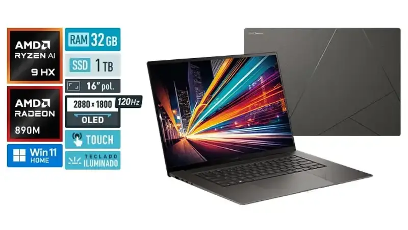 مشخصات لپ تاپ ایسوس Zenbook S16 OLED UM5606WA AMD Ryzen AI 9 HX370