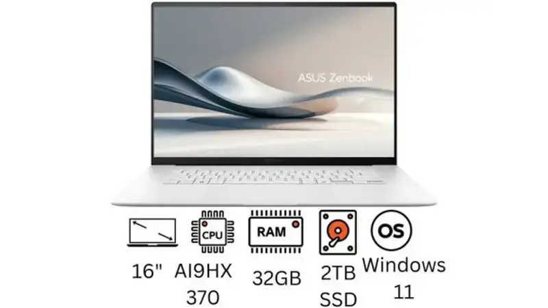 لپ تاپ ایسوس Zenbook S16 OLED UM5606WA AMD Ryzen AI 9 HX370