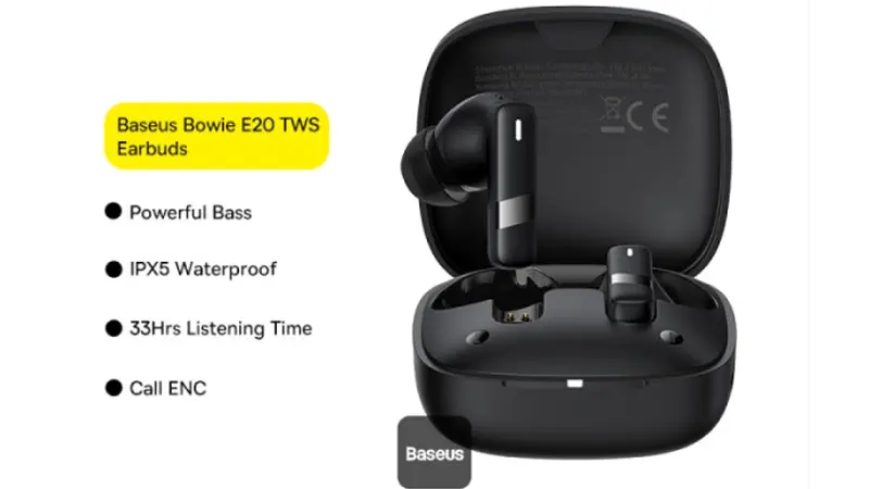 طراحی هدفون بی‌سیم باسئوس مدل Bowie E20