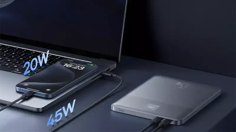 مشخصات پاوربانک باسئوس مدل Blade2 با ظرفیت 12000 میلیآمپر ساعت
