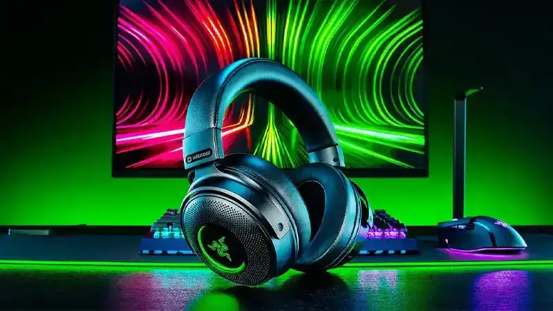 طراحی هدست گیمینگ بی‌سیم ریزر مدل Kraken V3 Pro