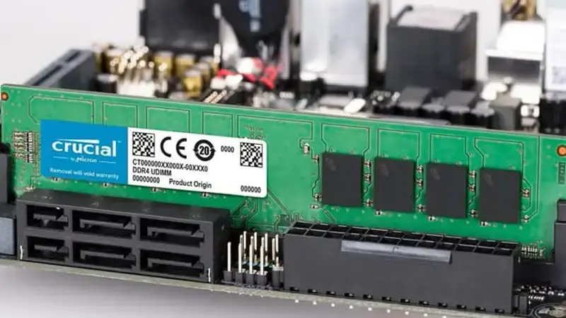 رم دسکتاپ کروشیال مدل DDR4 3200Mhz UDIMM CL22 16GB