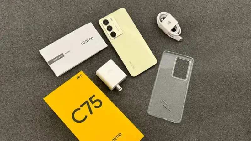 اقلام همراه گوشی موبایل ریلمی مدل C75