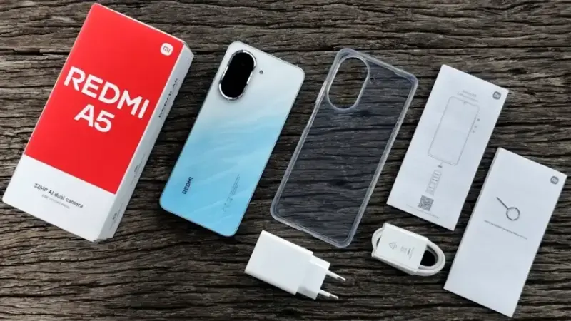 اقلام همراه گوشی موبایل شیائومی مدل Redmi A5 4G ظرفیت 128GB رم 4GB