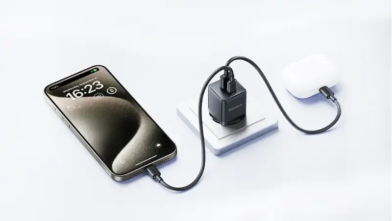 نقد بررسی شارژر دیواری دو پورت باسئوس مدل Palm Fast Charger C+U توان 20 وات