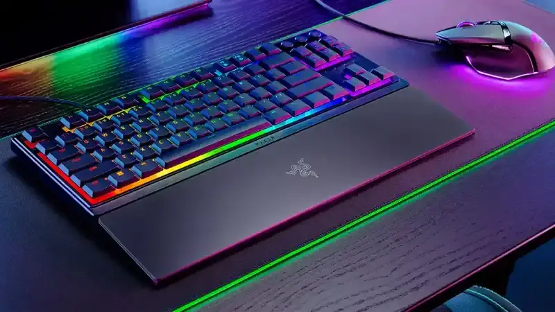 ضخامت کیبورد گیمینگ ریزر Ornata V3 Tenkeyless