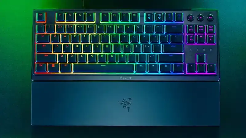 کیبورد گیمینگ با سیم مدل Razer Ornata V3 Tenkeyless