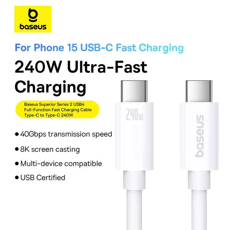 قابلیت های کابل شارژ USB to iP باسئوس