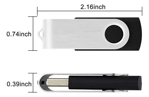 ابعاد فلش مموری هایک سمی مدل Rotary M200s-USB 3.0