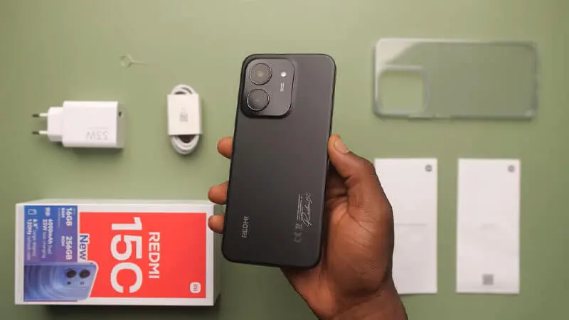 اقلام همراه گوشی موبایل شیائومی مدل Redmi 15C