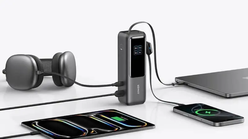 پاوربانک 165W انکر مدل Zolo-A1695 با ظرفیت 25000 میلی‌ آمپر ساعت