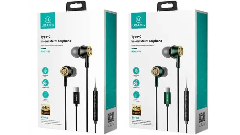 USAMS EP-43 Type-C Wired Earphones