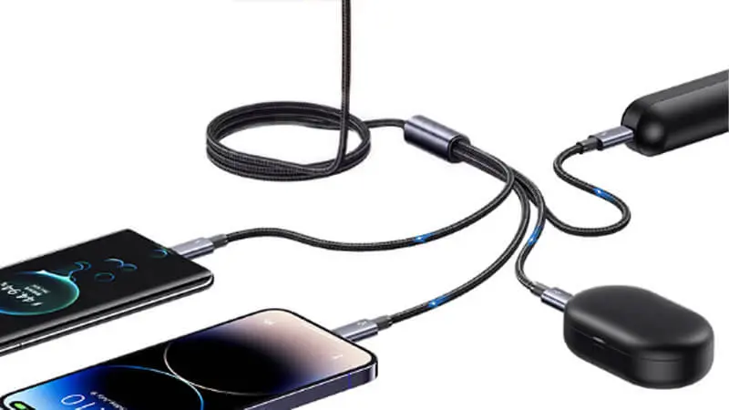 عملکرد کابل شارژ 4in1 یوسمز مدل US-SJ739 با طول 1.2 متر