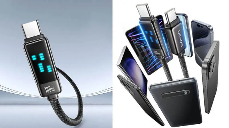 طراحی و کیفیت ساخت کابل شارژ یوسمز USB-C to USB-C مدل US-SJ744