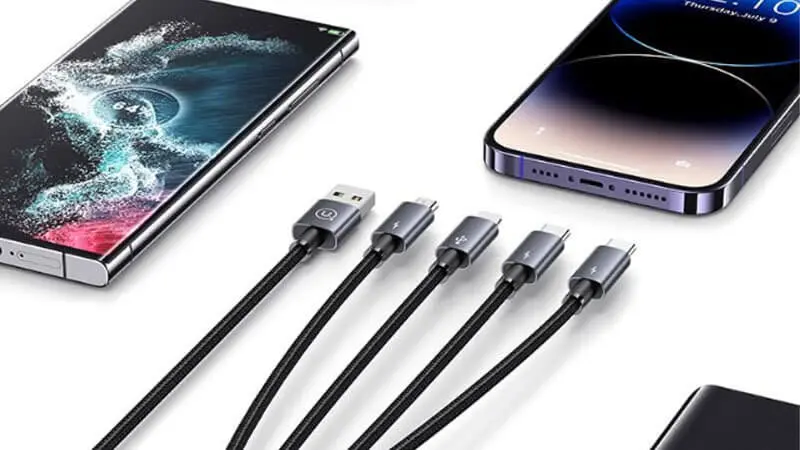 کابل شارژ 4in1 یوسمز مدل US-SJ739 با طول 1.2 متر