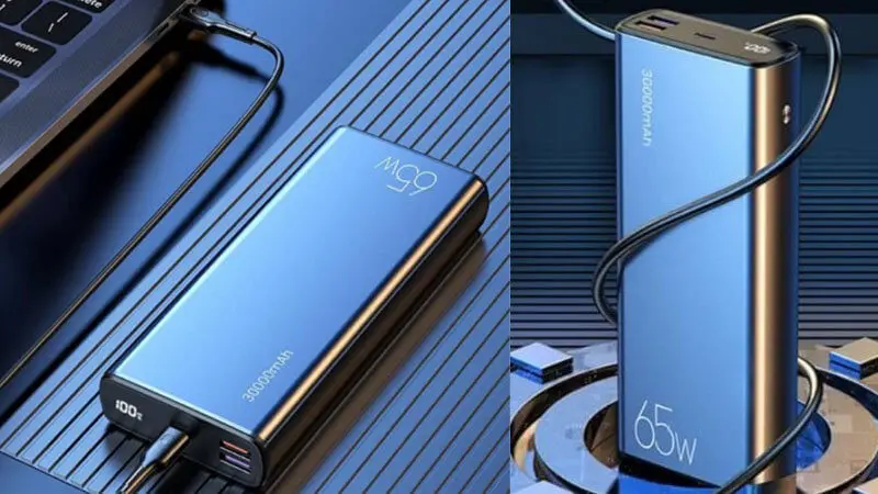 پاوربانک یوسمز مدل USAMS US-CD165 با ظرفیت 30000 میلیآمپر ساعت و توان 65 وات