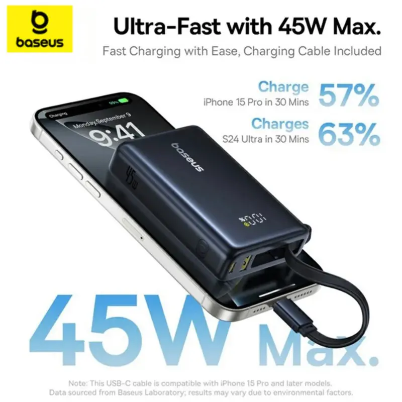 پاوربانک باسئوس مدل PicoGo 45W