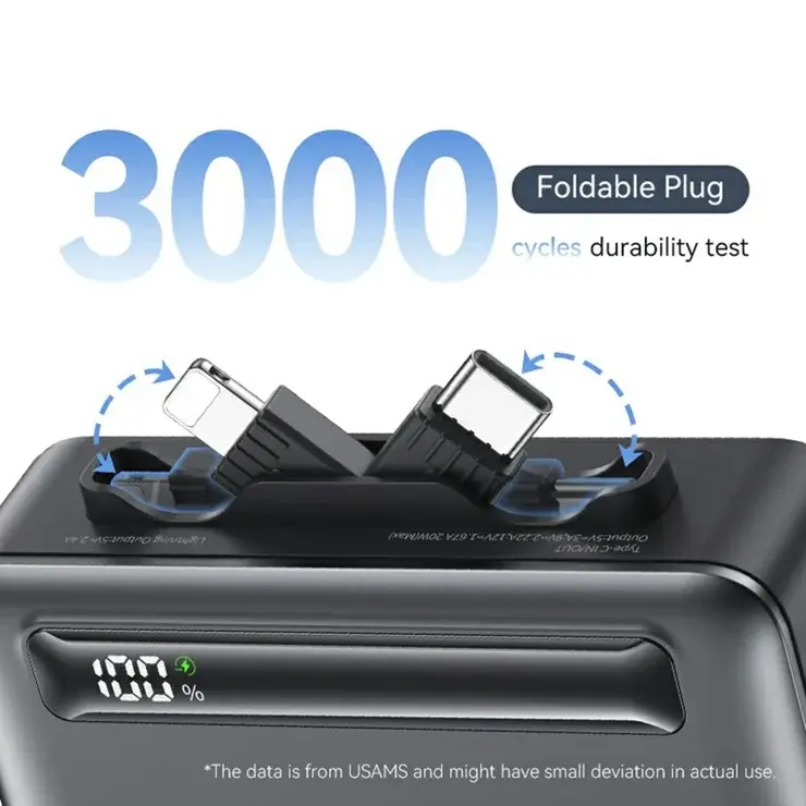 درگاهها و قابلیتهای شارژ پاور بانک یوسمز US-CD233